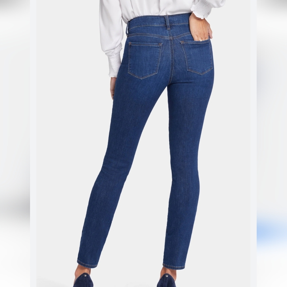 NYDJ AMI SKINNY DARK BLUE SHAPEWEAR BUTT LIFT Classic Blue Women's Jeans 14W
